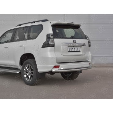 Руссталь LCPZ-003304 защита заднего бампера d63 дуга d42 дуга на Toyota Land Cruiser Prado 150 Style 2019-