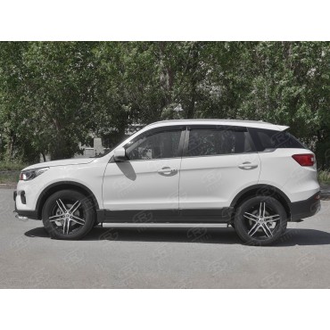 Руссталь LF7T-0032872 пороги труба d63 (с заглушками на торцах) на Lifan X70 2018-