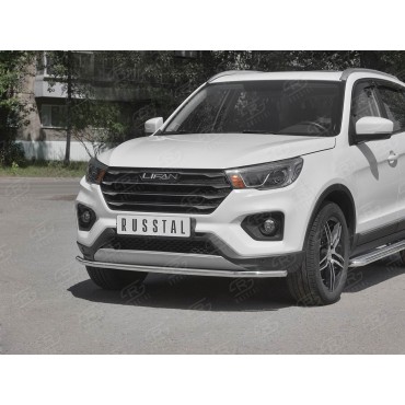 Руссталь LF7Z-003280 защита переднего бампера d42 секции на Lifan X70 2018-