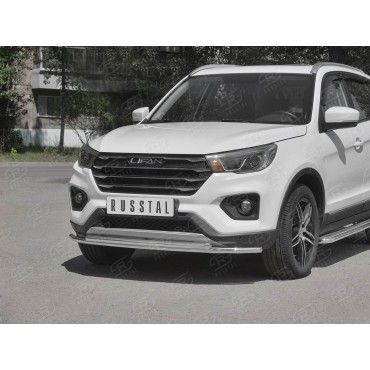 Руссталь LF7Z-003281 защита переднего бампера d42 секции-d42 дуга на Lifan X70 2018-
