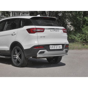 Руссталь LF7Z-003291 защита заднего бампера d42 секции на Lifan X70 2018-