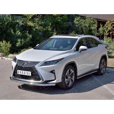 Руссталь LRX3Z-003215 защита переднего бампера d63 секция на Lexus RX 350L (not F-Sport) 2018-