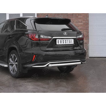Руссталь LRX3Z-003226 защита заднего бампера d63 дуга на Lexus RX 350L (not F-Sport) 2018-