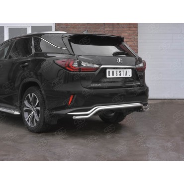 Руссталь LRX3Z-003227 защита заднего бампера d42 волна на Lexus RX 350L (not F-Sport) 2018-