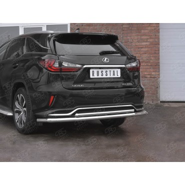 Руссталь LRX3Z-003228 защита заднего бампера d63 секции-d42 дуга на Lexus RX 350L (not F-Sport) 2018-