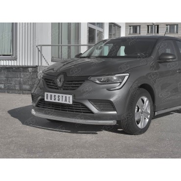 Руссталь RARZ-003310 защита переднего бампера d63 секции на Renault Arkana 2019-