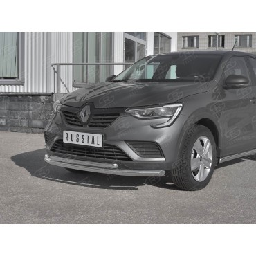 Руссталь RARZ-003311 защита переднего бампера d63 секции-d42 дуга на Renault Arkana 2019-