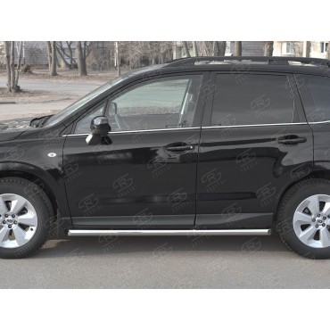Руссталь SUFT-0033481 пороги труба d63 (со скошенными торцами) на Subaru Forester (SJ) 2016-2018