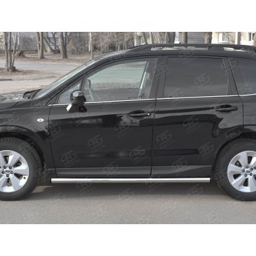 Руссталь SUFT-0033482 пороги труба d63 (с заглушками на торцах) на Subaru Forester (SJ) 2016-2018