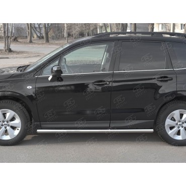 Руссталь SUFT-0033483 пороги труба d63 (со скругленными торцами) на Subaru Forester (SJ) 2016-2018