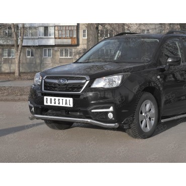 Руссталь SUFZ-003340 защита переднего бампера d63 волна на Subaru Forester (SJ) 2016-2018