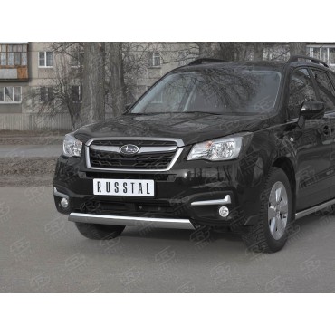 Руссталь SUFZ-003344 защита переднего бампера d75х42 дуга на Subaru Forester (SJ) 2016-2018