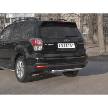 Руссталь SUFZ-003350 защита заднего бампера d63 дуга на Subaru Forester (SJ) 2016-2018