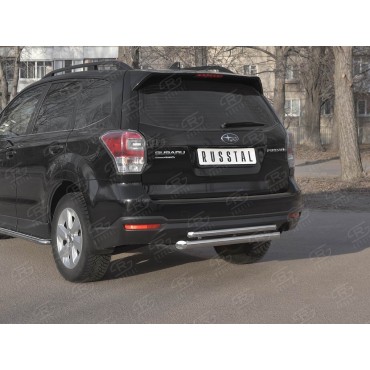 Руссталь SUFZ-003351 защита заднего бампера d63 дуга-d42 дуга на Subaru Forester (SJ) 2016-2018