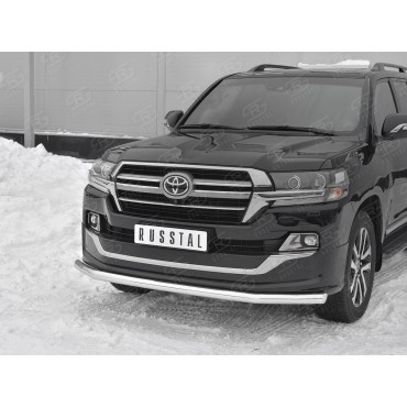 Руссталь TLCZ-003114 защита переднего бампера d63 секции на Toyota Land Cruiser 200 2018 Executive Lounge