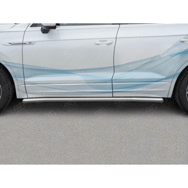 Руссталь VWTT-0030643 пороги труба d63 (со скругленными торцами) на Volkswagen Touareg 2018-