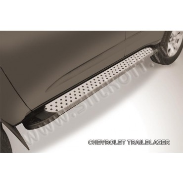 Slitkoff AL-CHTB1205 пороги алюминиевые "Standart Silver" Chevrolet Trailblazer