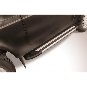 Slitkoff AL-NivUR003 пороги алюминиевые "Luxe Black" 1250 черные Нива Urban 3 дверн
