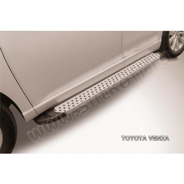 Slitkoff AL-TVEN005 пороги алюминиевые "Standart Silver" 1800 серебристые Toyota Venza