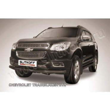 Slitkoff CHTB12-003B защита переднего бампера d76 черная Chevrolet Trailblazer (2012)