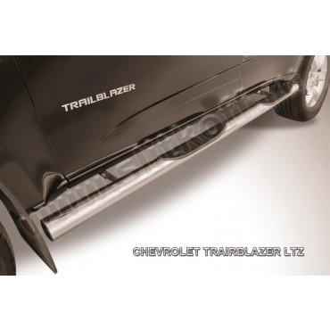Slitkoff CHTB12-007 защита порогов d76 с проступями Chevrolet Trailblazer (2012)
