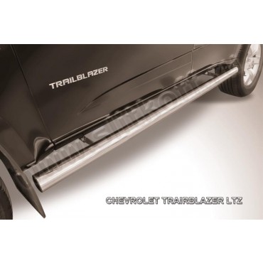 Slitkoff CHTB12-008 защита порогов d76 труба Chevrolet Trailblazer (2012)