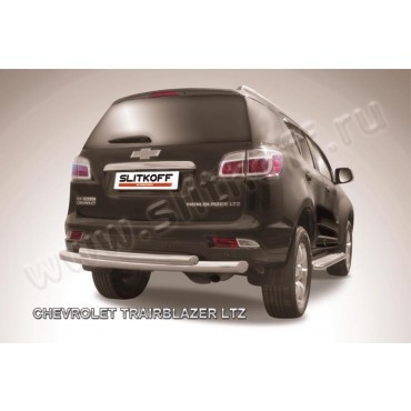 Slitkoff CHTB12-010 защита заднего бампера d76+ d57 двойная Chevrolet Trailblazer (2012)