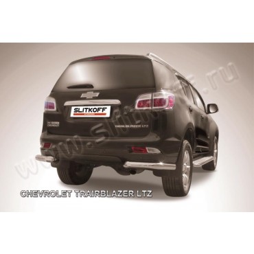 Slitkoff CHTB12-015 защита заднего бампера уголки d76 Chevrolet Trailblazer (2012)