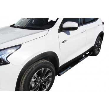 Slitkoff CT7-004 защита порогов d76 с проступями Chery Tiggo 7