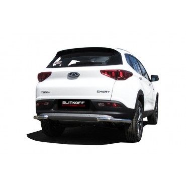 Slitkoff CT7-008 защита заднего бампера уголки d57 Chery Tiggo 7