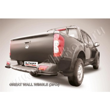 Slitkoff GWWIN-012B защита заднего бампера уголки d42 черные Great Wall Wingle (2013)