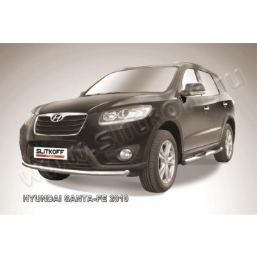 Slitkoff HSFN003 защита переднего бампера d57 Hyundai Santa Fe (2010)