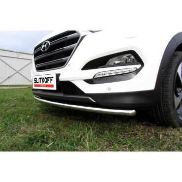 Slitkoff HT4WD15002 защита переднего бампера d42 Hyundai Tucson 4WD (2015)