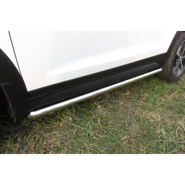 Slitkoff HT4WD15004 защита порогов d57 труба Hyundai Tucson 4WD (2015)