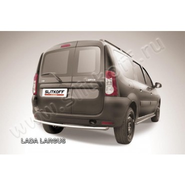 Slitkoff LadLar003 защита заднего бампера d42 Lada Largus