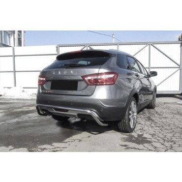 Slitkoff LadVSWCR06 защита заднего бампера d42 "скоба" Lada Vesta SW Cross