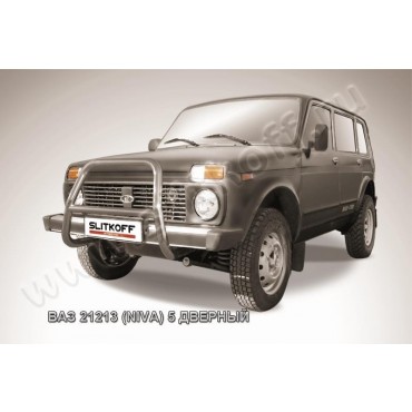 Slitkoff Nivd001 кенгурятник d57 высокий ВАЗ 21213 Нива 5-дверная