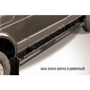 Slitkoff Nivd005B пороги d76 с проступью ВАЗ 21213 Нива 5-дверная