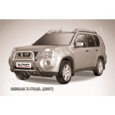 Slitkoff NXT002 кенгурятник d57 высокий Nissan X-Trail (2007)