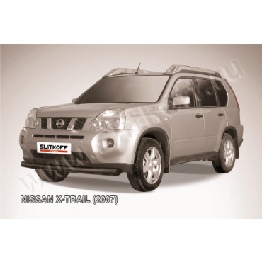 Slitkoff NXT004B защита переднего бампера d76 черная Nissan X-Trail (2007)