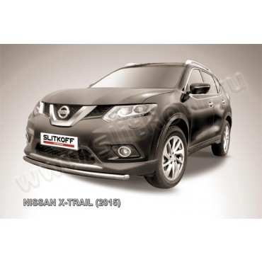 Slitkoff NXT15-005 защита переднего бампера d57 короткая Nissan X-Trail (2015)