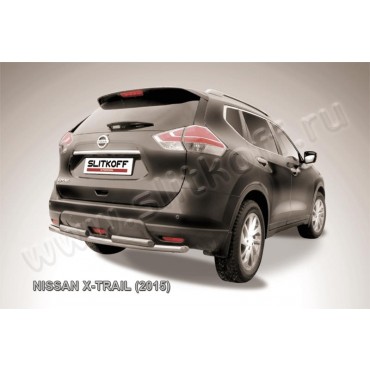 Slitkoff NXT15-008 защита заднего бампера d57+ d57 двойная Nissan X-Trail (2015)