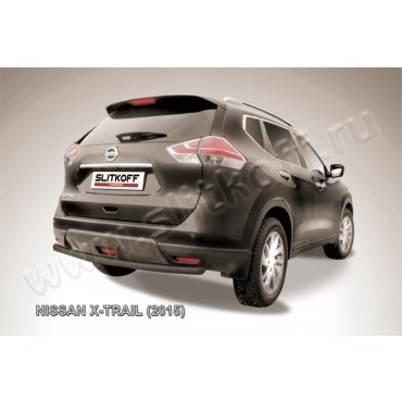 Slitkoff NXT15-009B защита заднего бампера d57 черная Nissan X-Trail (2015)