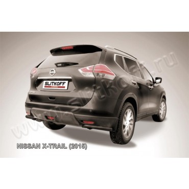 Slitkoff NXT15-010B защита заднего бампера уголки d57 черные Nissan X-Trail (2015)