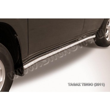 Slitkoff TIN005 защита порогов d57 с гибами ТагАЗ Tingo (2011)