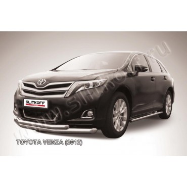 Slitkoff TVEN001 защита переднего бампера d76+ d57 двойная Toyota Venza (2013)