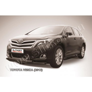 Slitkoff TVEN003B защита переднего бампера d57+ d57 двойная черная Toyota Venza (2013)