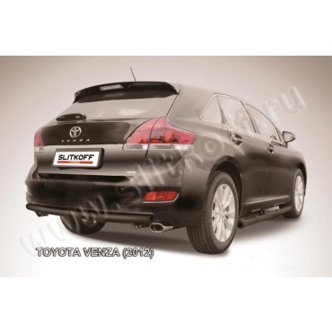 Slitkoff TVEN012B защита заднего бампера d57 радиусная черная Toyota Venza (2013)