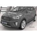 Can Otomotiv HYCR.48.1432 пороги алюминиевые (Brillant) Hyundai Creta (2016-) (черн/нерж)