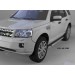 Can Otomotiv LRFL.48.2585 пороги алюминиевые (Brillant) Land Rover Freelander 2 (2008-) (черн./нерж.)